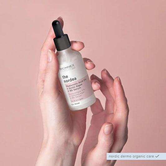 The Nordea - 2% Hyaluronic Acid Serum for Face with Arctic Algae & Vitamin B5 | Anti-Aging Serum for Fine Lines, Wrinkles Hydrating Serum (2% Hyaluronic Acid Skin Serum for Face)
