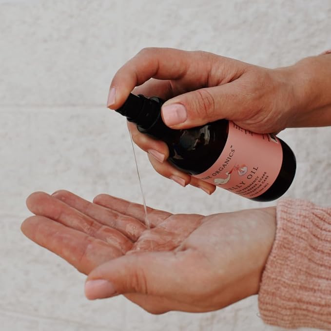 Organic Perineal Massage Oil Spray by Irene Organics for Pregnancy and Postpartum - Prevention for Perineum Tearing, All Natural, Third Trimester Pregnancy Must Haves for Childbirth (Perineal Bundle)