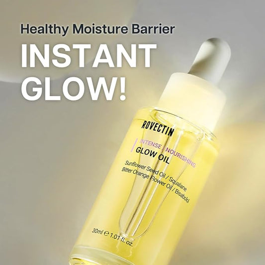 ROVECTIN Barrier Repair Face Oil - Neroli Oil, Antioxidant Anti-Aging Facial Oil | Fast Absorbing, Non-Greasy, Natural Glow for Dry and Sensitive Skin | Vegan, Korean Skincare (1 fl oz)