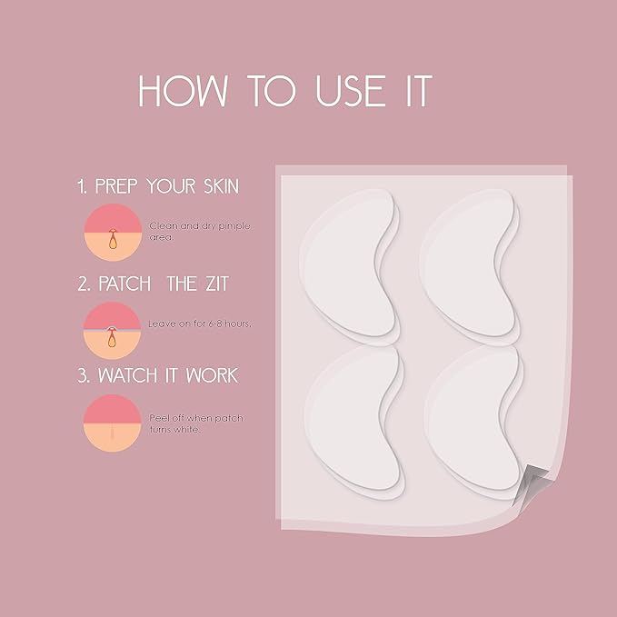 pimple patches for face - (40 Count) acne patches Hydrocolloid for Covering Zits and Blemishes Zits and Breakouts with - Vegan, Cruelty Free, Carbonfree (40 PATCHES)