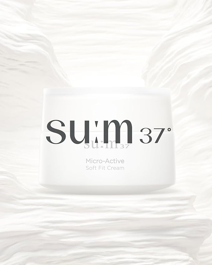 SU:M Micro-Active Soft Fit Cream (1.67 fl oz) - Deep Hydration for Elasticty, Sensitive Skin. Korean Skin Care. Peptides, Fermented Nutrients.