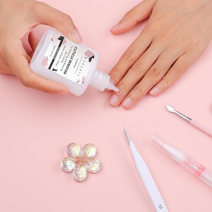 Makartt Cuticle Remover Liquid, 50ml Professional Instant Softener Cream for Dry Cuticles, Salon-Quality Nail Care Dissolver for Manicure & Pedicure Use