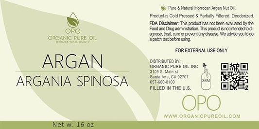 Moroccan Argan Oil - Pure & All Natural, Partially Filtered, Reduced Scent, Unscented Deodorized Argon Oil Perfect for Hair, Skin, Scalp, Body Care Moisturizer 16 OZ - Marrakesh Oil