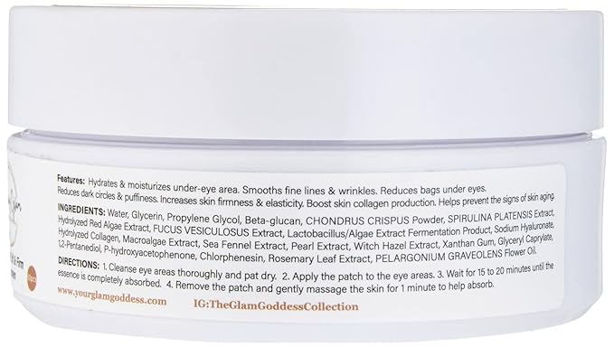 Luxury Under Eye Gel Patches: Reduce Dark Circles & Puffiness and Anti Wrinkle, Under Eye Bags,Eye Gel Treatment,Collagen Eye Gel Mask 30 pairs