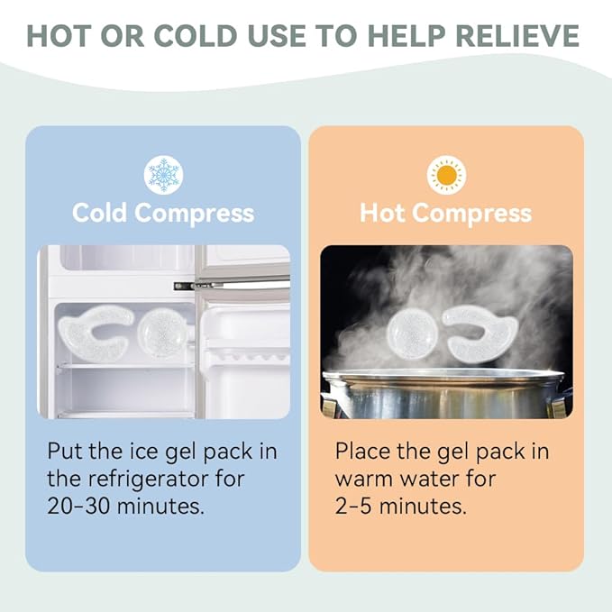 Reusable Eye Gel Cooling Pads and Silicone Eye Patches 6 Pairs, Eye Wrinkle Patches Reusable Under Eye Mask Plump Fine Lines, Hot Cold Treatment for Redness, Tin Case(Grey)