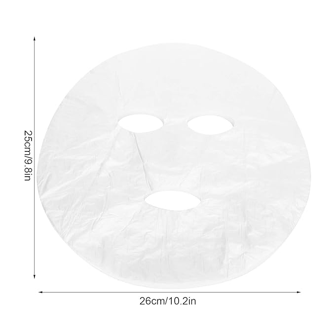 600pcs Plastic Facial Mask Preservative Film Disposable Plastic Film Facial Mask Paper DIY Beauty Skin Care Facial Mask Sheet Retention