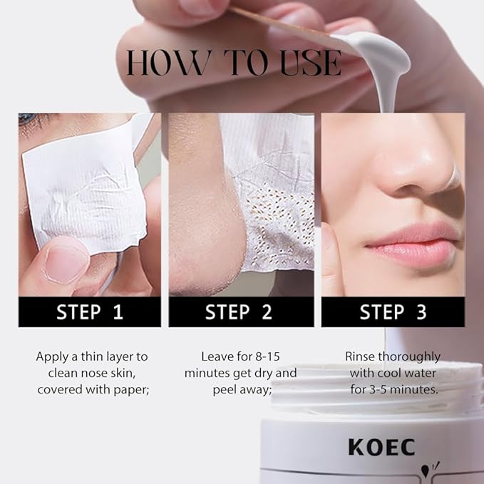 Blackhead Remover Mask, Pore Cleaner, Blackhead Removal Mask for Nose, Face and Chin, 30g Silica Gel, 60 PCS