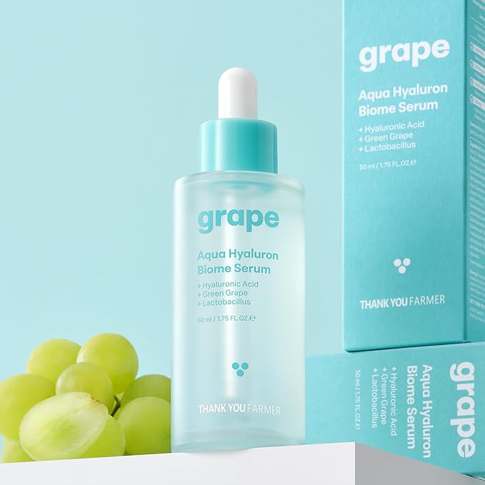 THANKYOU FARMER Grape Aqua Hyaluron Biome [Serum & Cream] Set