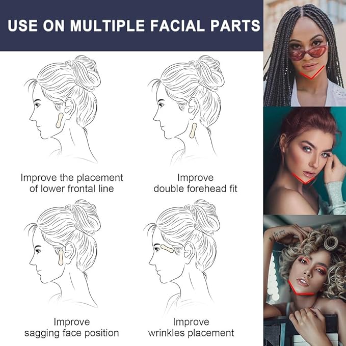 Face Lift Tape Invisible,200PCS,Facelift Tape for face,Double Chin, Saggy Skin,Wrinkles Lifting,live streaming,V-Shaped Face Lifter Tape Overnight,lift strips,lift stickers