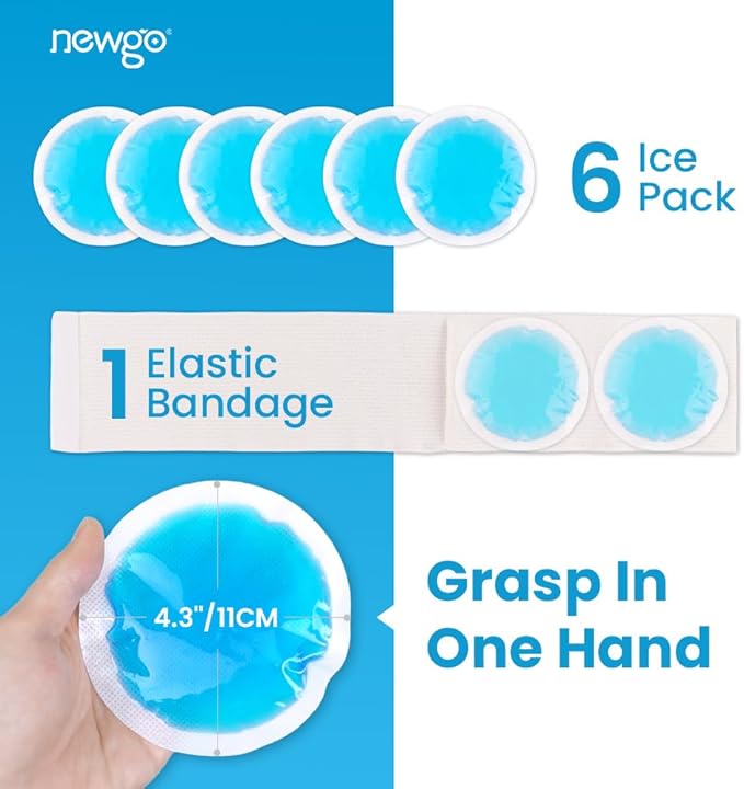NEWGO Bundle of Cooling Eye Mask Gel and Small Ice Packs