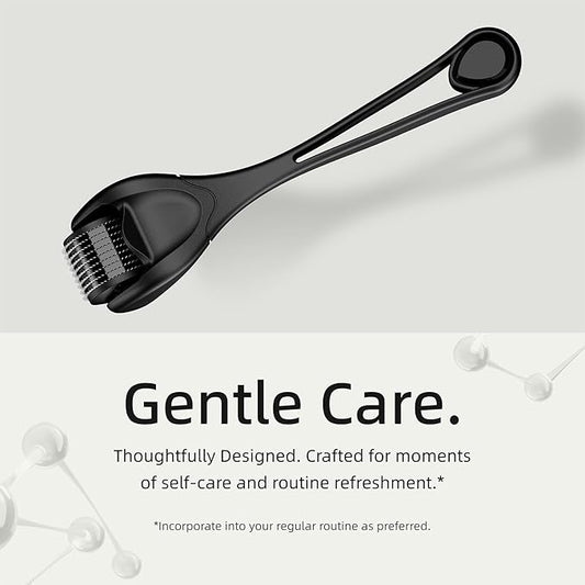 Microneedling Roller for Face and Beard | Derma Roller for Women and Men | Micro Needle Roller for Scalp Face [Standard]