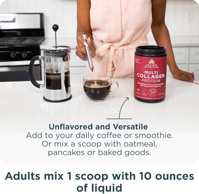 Ancient Nutrition Multi Collagen Advanced Lean Capsules, 90 Count + Multi Collagen Protein Powder, Unflavored, 40 Servings