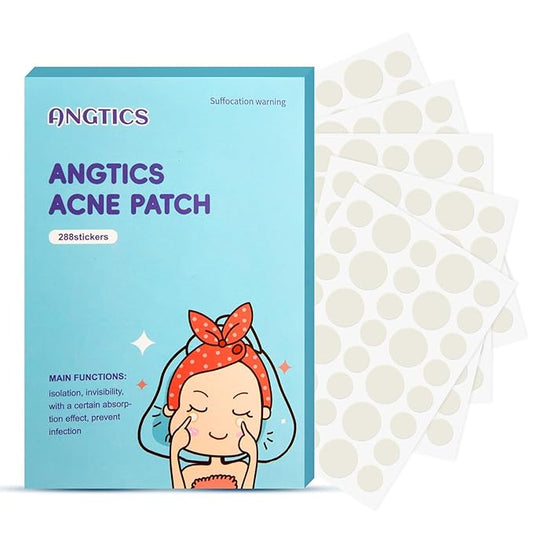 Pimple Patches for Face, 3 Sizes 288 Counts Acne Patches, Hydrocolloid Patches Zit Patches for Skin Care, Blemish Patches Invisible Acne Spot Treatment with Salicylic Acid, Tea Tree Oil