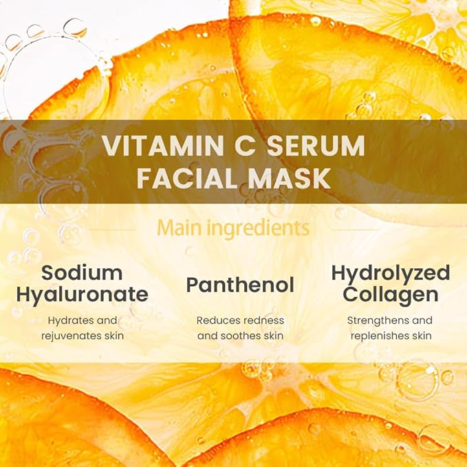 Face Sheet Mask Skincare,Hydrating Spa Face Mask For Sensitive Skin,Moisturize,Nourish for All Skin Types,Natural Skin Care Spa Face Mask for Women Men Girls,Pack of 6