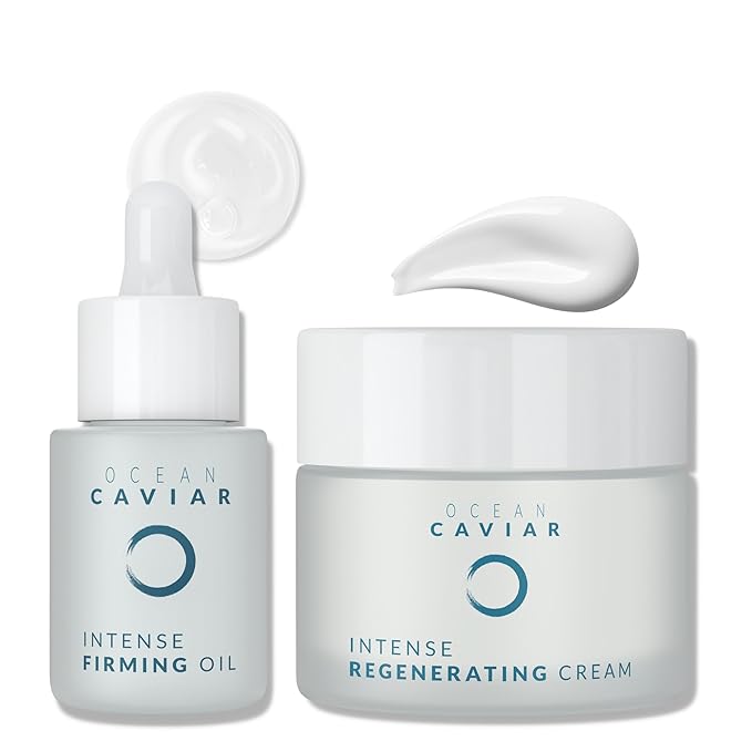 Noche Y Dia Firming and Hydrating Ocean Caviar Bundle - Caviar Firming Oil & Caviar Face Cream