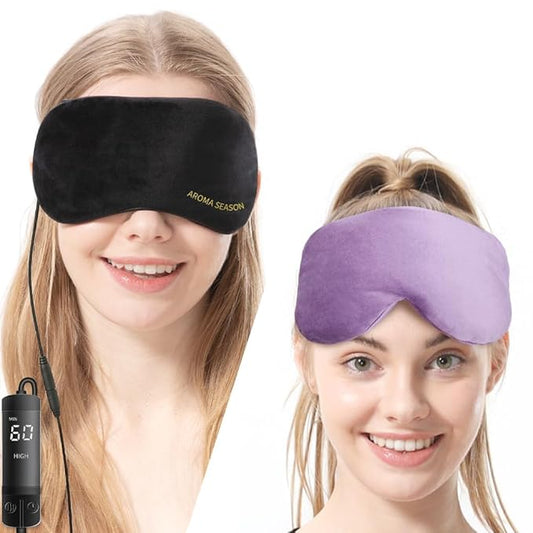 Aroma Season Heated Eye Mask, Warm Eye Compress for Dry Eyes, Moist Heat Therapy for MGD, Stye, Blephartitis