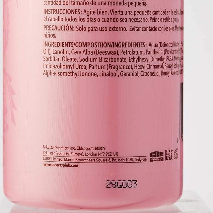 Luster's Pink Oil Moisturizer Hair Lotion 946 ml/32 fl oz Pink