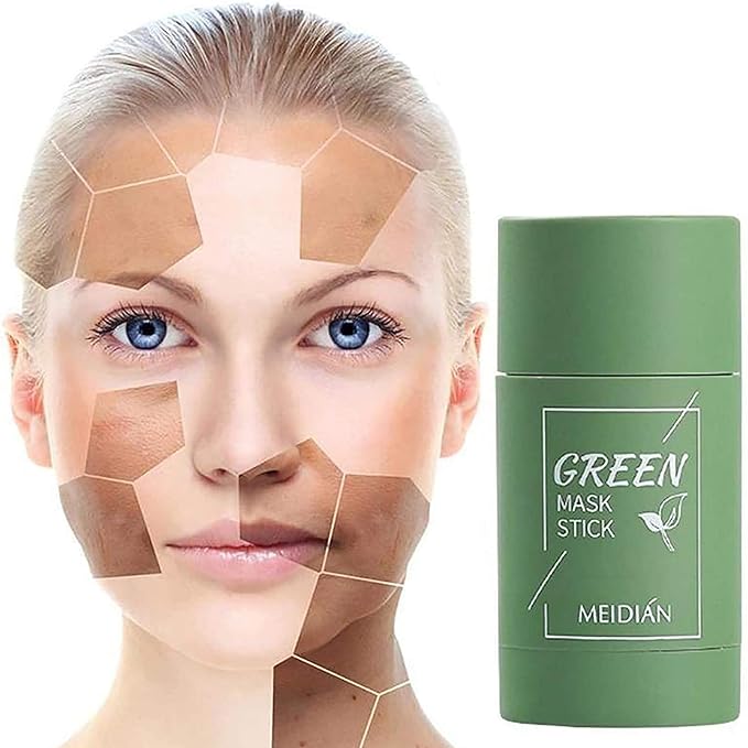 Green Tea Blackhead Remover Mask Stick for Face, Deep Cleansing, Poreless Skin Treatment, Unisex