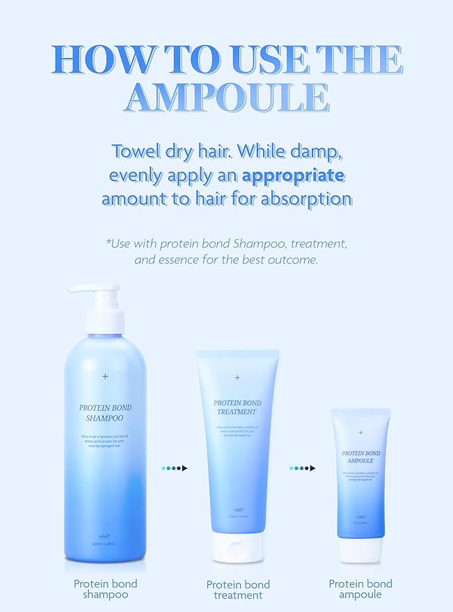 HAIR PLUS Velvet Protein Bond Nutri Injection Ampoule | Leave in Conditioner for Women & Men | For Frizzy and Damaged Hair | Smoothing Serum for Hair | Hair Moisturizer (70ml, 2.37fl oz)