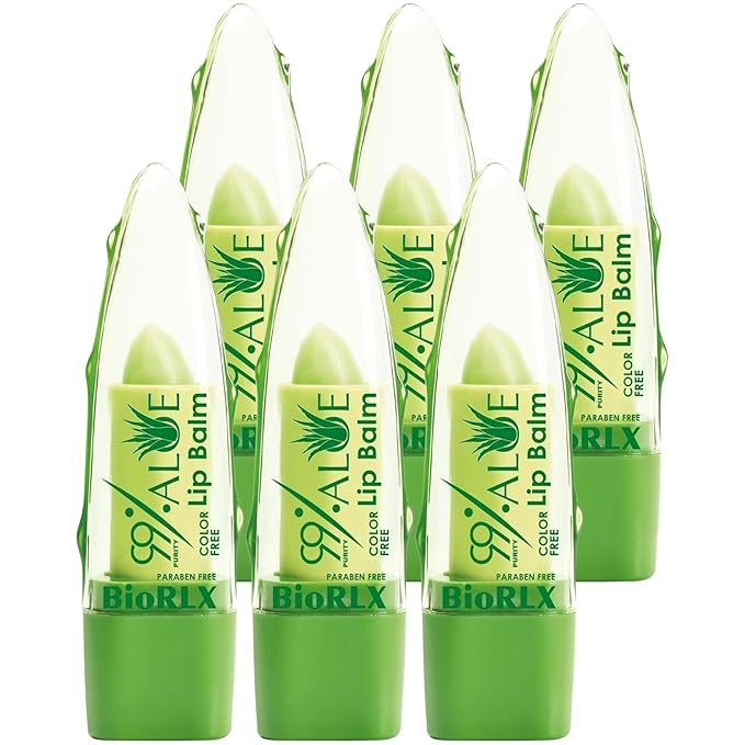 BioRLX Aloe Vera Lip Balm (Six Lip Balms)