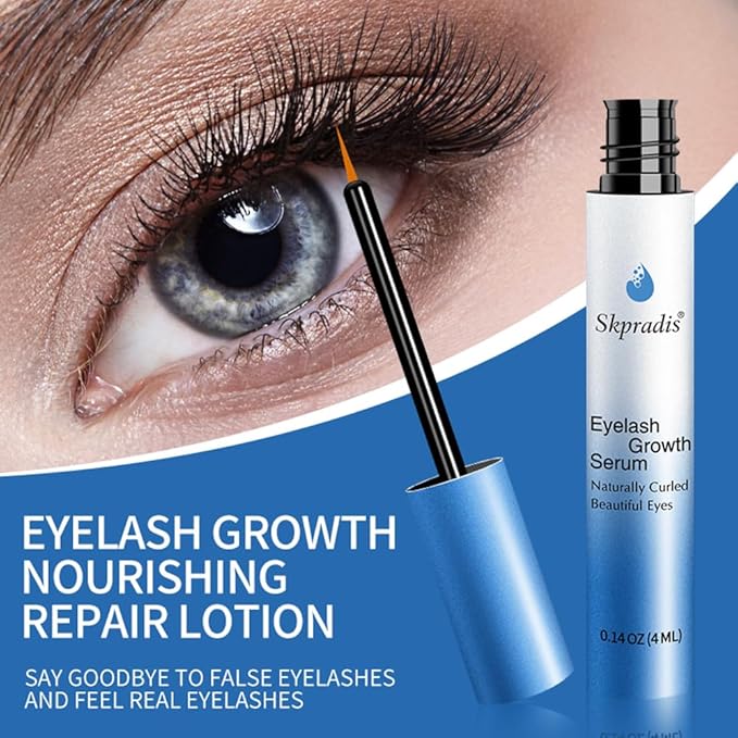Advanced Lash Serum for Eyelash Growth: Eyelash Enhancing Serum to Grow Longer Fuller and Thicker Looking Eyelashes - Vegan & Cruelty-Free for Sensitive Eyes, 4mL