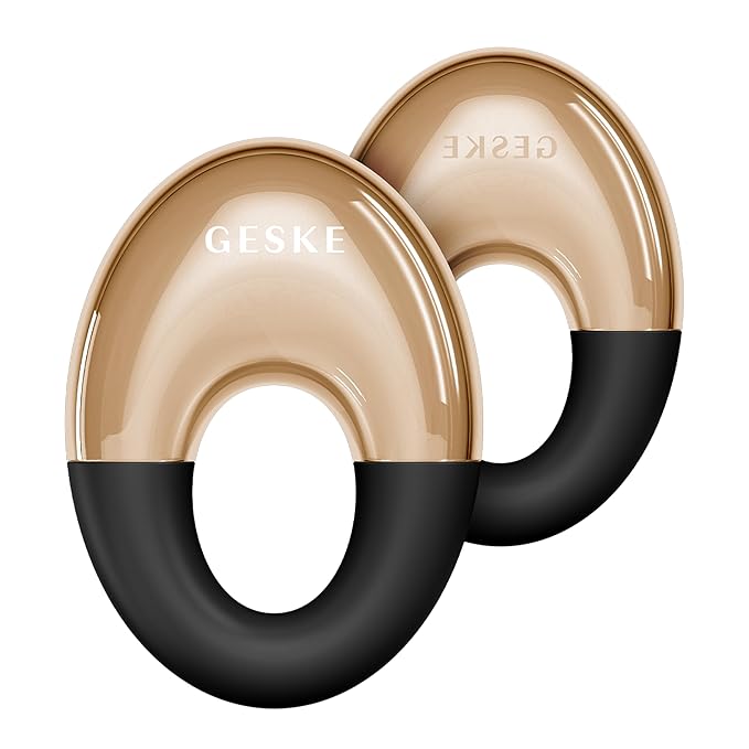 SmartAppGuided™ Cool & Warm Eye Massager | 7 in 1 | Multifunctional Massager | Eyes & Face | Battery-free Cooling & Warming | Firms, Relaxes & De-Puffs Skin | Ring-shaped Design for Easy Grip