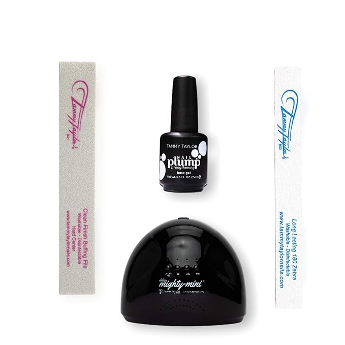 Tammy Taylor Nail Plump Nail Hardener | Extra Strength Healthy Natural Nail Strengthener Polish for Thin Nails and Split Nail Growth Oil Treatment | Helps Repair Nail Biting Damage | Deluxe Kit