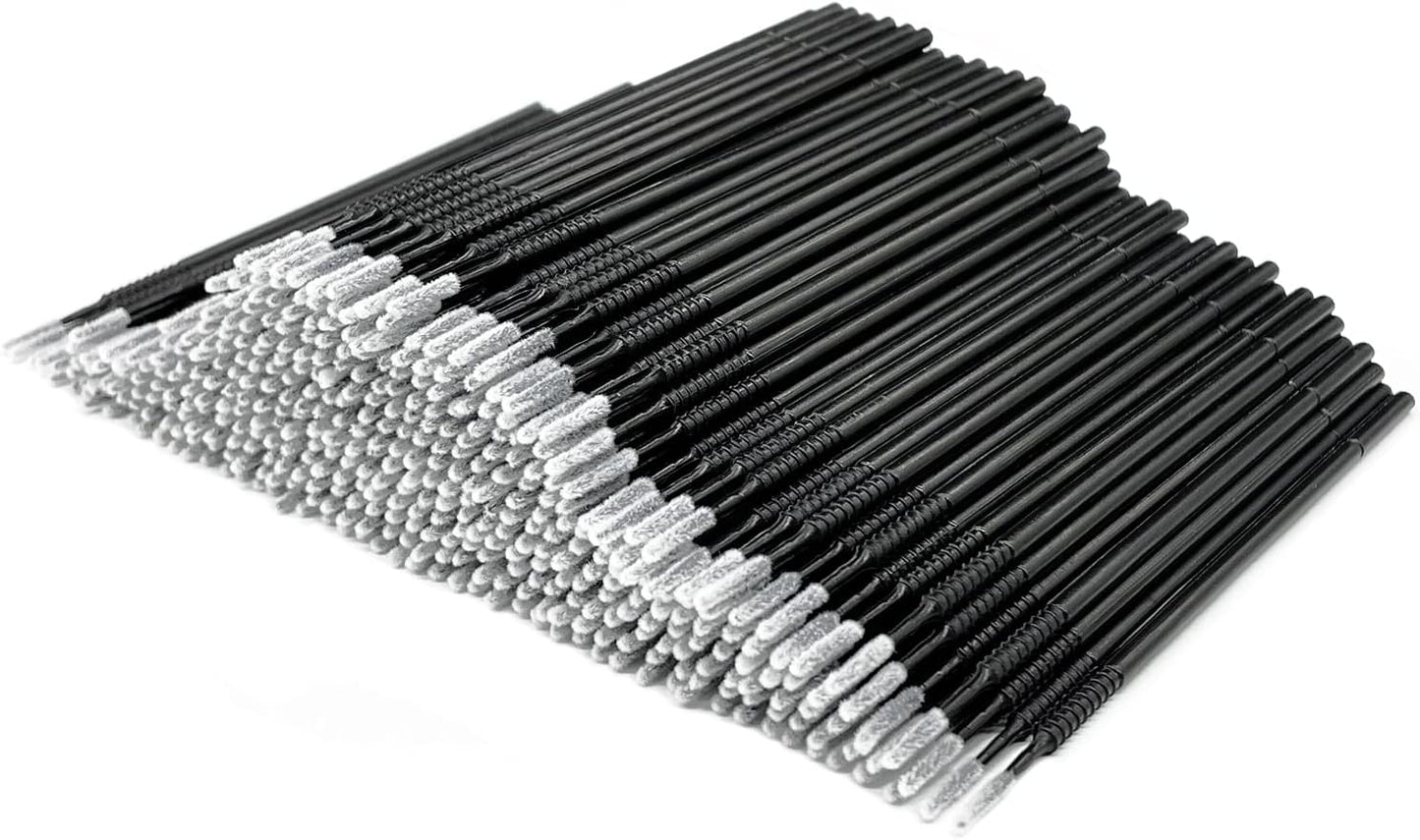 AIVIAI Disposable Micro Applicator Brush for Makeup, 400pcs (Black)