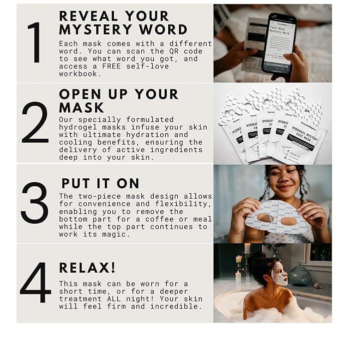 Real Deep Mask – Hydrogel Face Mask, Hydrating Sheet Mask, Korean Skincare Mask, Anti-Wrinkle & Skin Tightening, Natural Hydration Boost, Single Pack