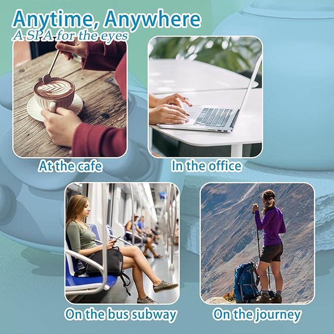 Nano Eye Mist Sprayer Vibrating Eye Massager Dry Eyes and Stye Steam Eye Skin SPA Compress Moist Heat Nebulizer Portable Electric Mini Eye Drops Tool