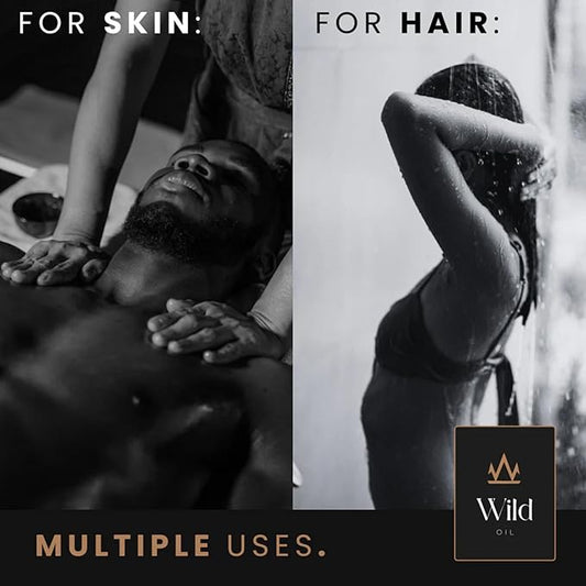 Atomic Rose Luxurious Massage Oil Mineral, Grape Seed, Jojoba & Lavender Skin Moisturization Hair Nourishment Hydration, Elasticity, Vegan & Natural (100ml)