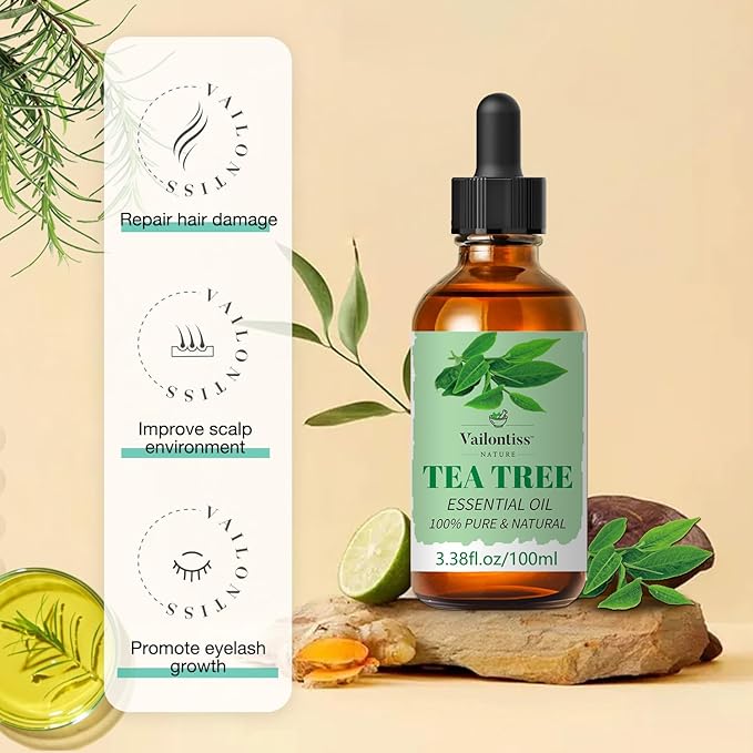 Tea Tree Oil, Scalp & Hair Strengthening Oil, Hair for Hair Growth, Dandruff Removal and Hair Strengthening for All Hair Types(Tea Tree Oil, 100ml)