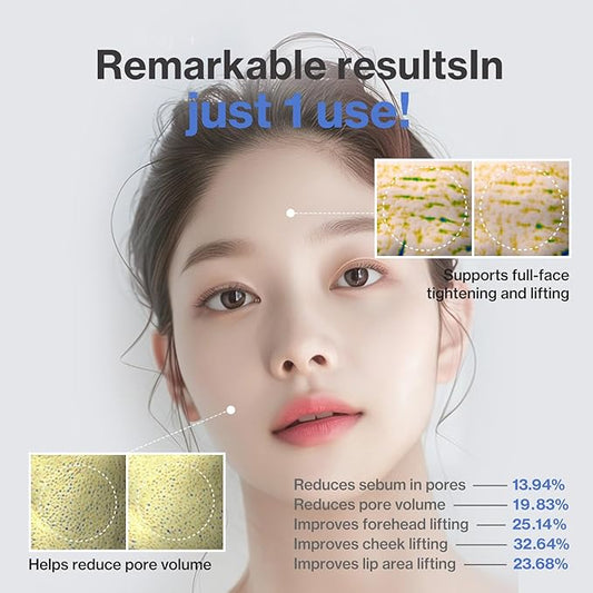 Face Fit Plaster Mask | 4 weeks Program | Clay Sheet Mask for Pore Tightening & Purifying | Korean Skin Care