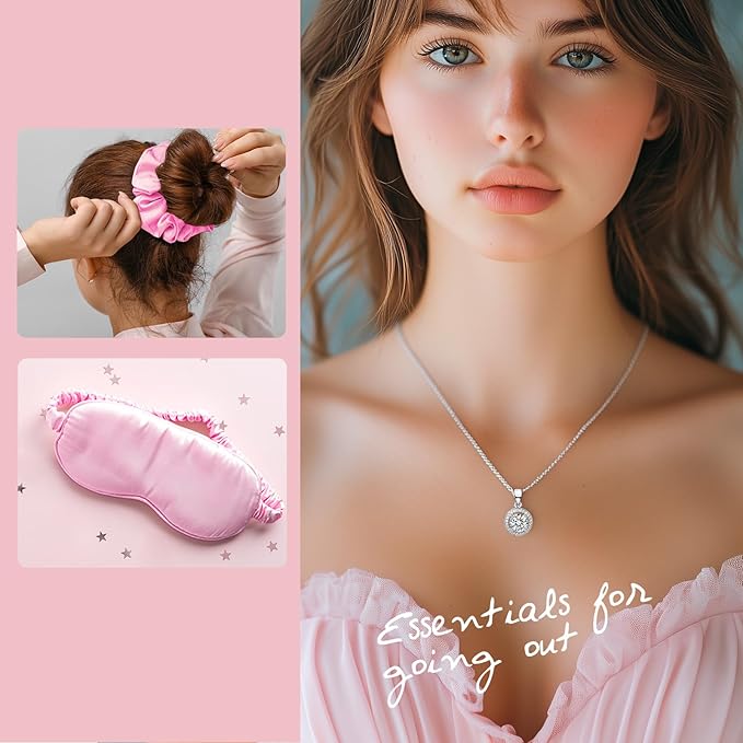 Mothers Day Gifts for Mom -19-Piece Luxury Bath & Body Gift Bath Gift Set for Women, Self Care Kit with Necklace, Diffuser & More | Perfect for Christmas, Birthday, Anniversary, Holiday Gift for Her