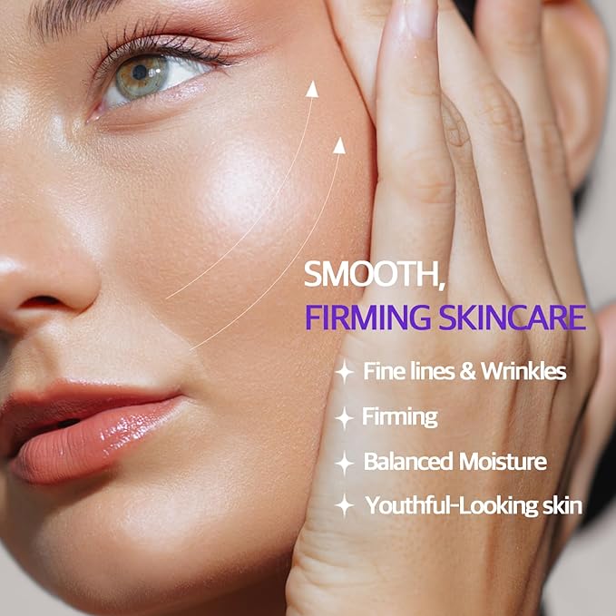 Fabyou Glass Skin Duo Rice Glow Foam Toner + Retinol Peptide Youthful Serum After-Cleansing for Gentle Facial Care, Korean Skincare Set