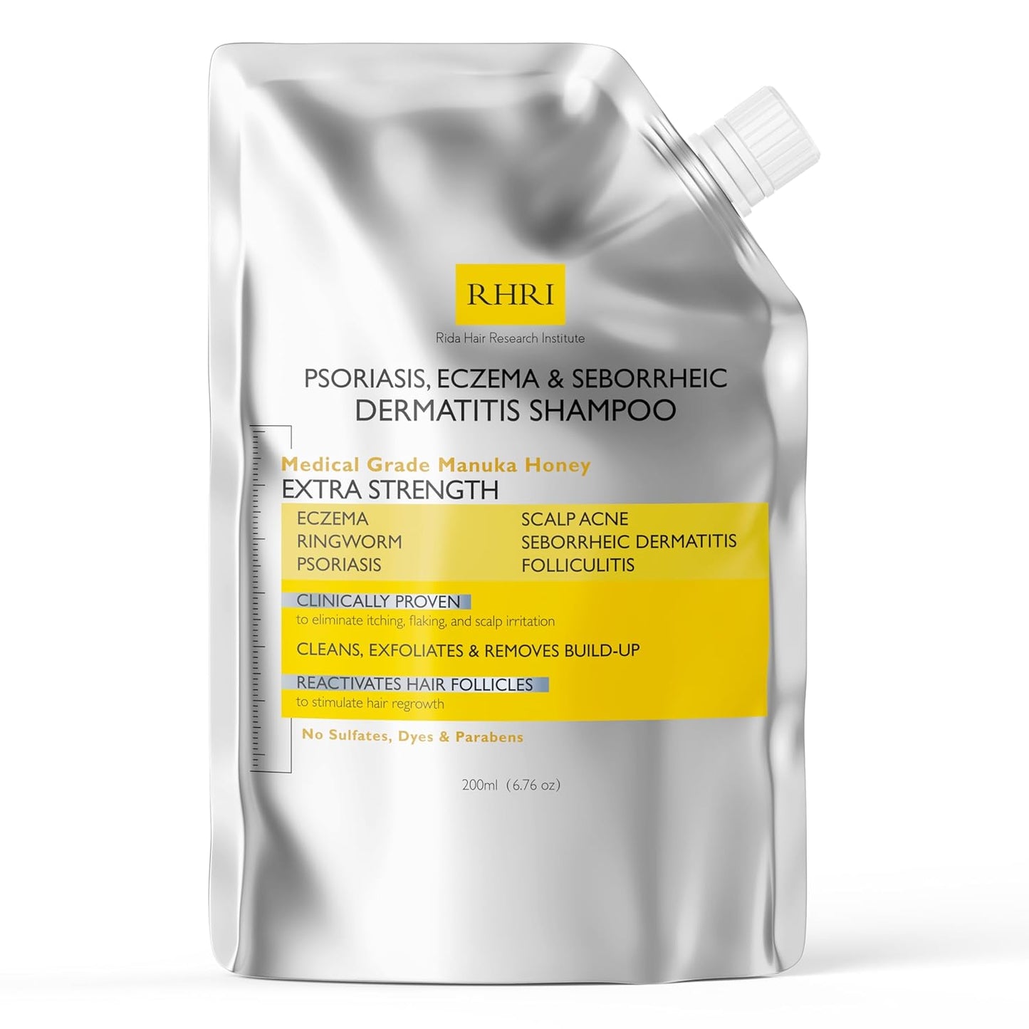 Antifungal Psoriasis Shampoo, Eczema, Seborrheic Dermatitis Shampoo | Soothes Itching, Flaking & Irritation | Repairs Scalp, Strengthens Hair, Stimulates Regrowth | Medicated Scalp Treatment