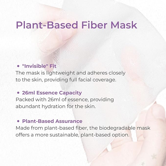 Gentiana Sheet Mask (26mlx5PCS) - Revitalizing Mask with Gentiana Scabra Extract for Radiant Skin, Paraben-Free