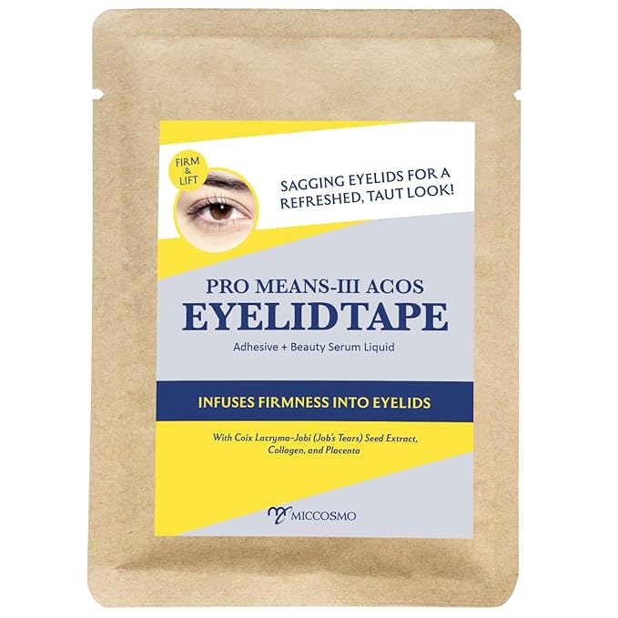 PRO MEANS-Ⅲ ACOS Eyelid Tape 5ml – Invisible Double Eyelid Glue with Collagen & Placenta for Hooded or Drooping Eyelids