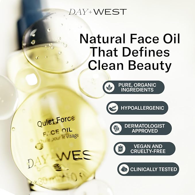 Hydrating Face Oil for Women, 30ml Rosehip and Squalane Oil for Face for Smooth and Sensitive Skin, Moisturizing and Hydrating Vitamin C, Natural Oils, Essential Oils for Skin Care and Gua Sha Use