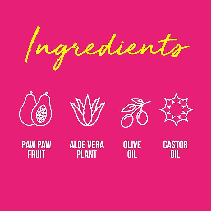 Dr. PawPaw Lip Scrub and Lip Balm Duo - Hydrating Lip Balm with Pawpaw, Aloe, Olive and Castor Oils - Vegan Lip Scrub For Sensitive Skin - 0.55 oz