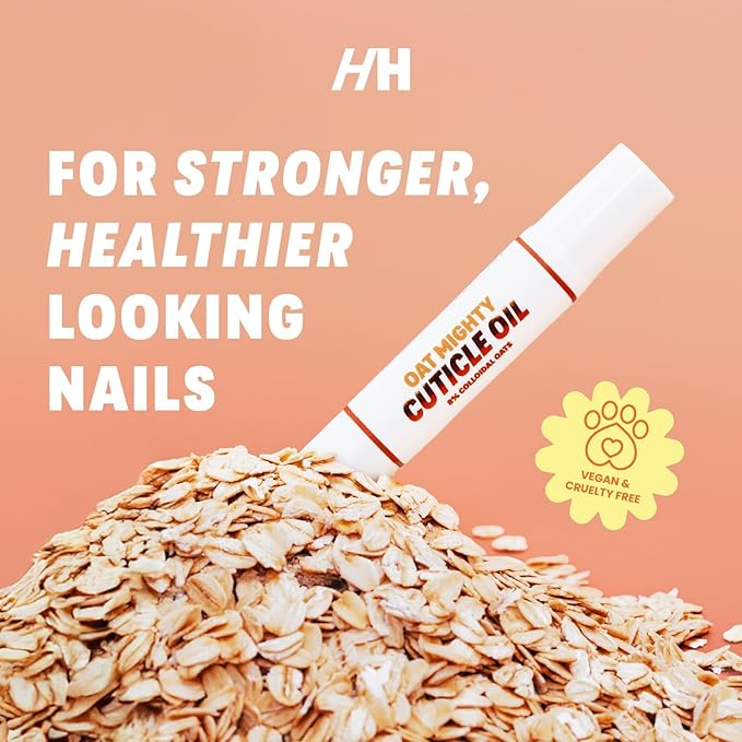 Handmade Heroes Cuticle Strengthening 8% Colloidal Oat Cuticle Oil Pen Rejuvenate Nail Nourish Repair Cuticles Vegan Cruelty Free Cuticle Oil helps grow nails fast manicure pedicure set (4pc Set)