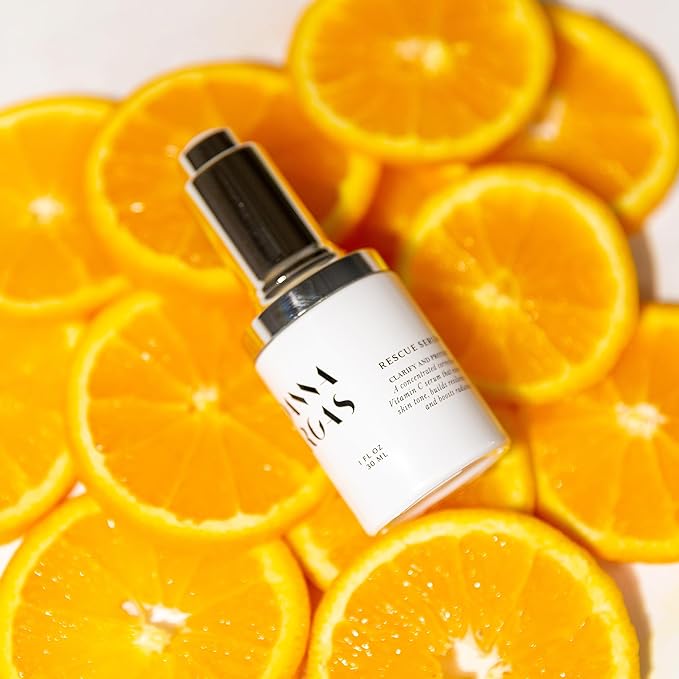 Joanna Vargas Vitamin C Serum for Face with Squalane Oil - Collagen Boosting Facial Serums for Aging Skin - Rescue Vit C Serum for Face - Hydrating Serum to Enchance Skin Texture & Boost Radiance