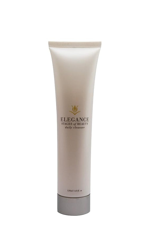 Elegance Facial Cleanser, Anti-Aging Skin Care, Fight Fine Lines & Wrinkles, Remove Dirt, Oils, and Makeup, Hydrate The Skin, Stages of Beauty, 4 Ounce, (SBY-ELG004CS-FG)