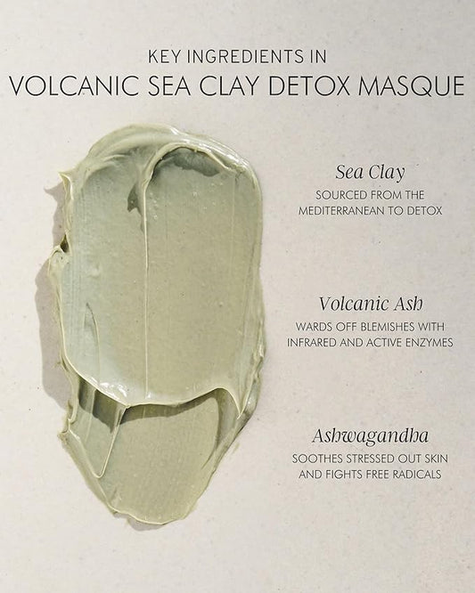 MARA - Natural Volcanic Sea Clay Detox Masque | Plant-Based, Hypoallergenic Skin Care | Moisturizes + Soothes To Minimizes Look of Pores + Exfoliate (1.69 oz | 50 ml)