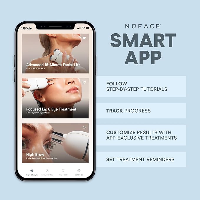NuFACE TRINITY+ Effective Lip & Eye Attachment for Microcurrent Facial Device - FDA Cleared At Home Eye Lift & Smile Lines Treatment to Tighten & Tone Hard-to-Reach Areas Around Mouth and Eyes