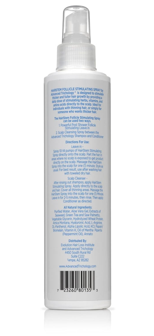 Advanced Trichology HairStem Follicle Stimulating Spray - Clinical Strength Hair Growth Stimulator - Biotin, Saw Palmetto, Hyaluronic Acid 8oz
