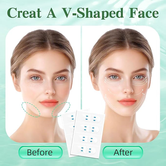 Face Tape Lifting Invisible,200PCS Face Lift Tape Invisible, Turkey Neck Tape Face Lifter Tape for Makeup Facelift Tape Instant Face Lift Facial Tape for Women Double Chin Jowls Eyebrow Sagging Skin