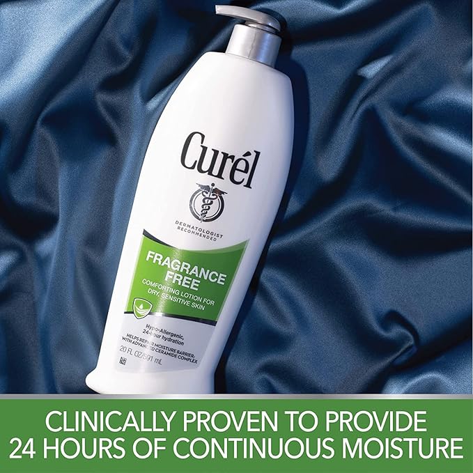 Curel Daily Moisture Fragrance-Free Lotion For Dry Skin 13 oz (Pack of 6)