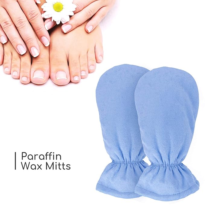 Gloves for Paraffin Treat-Ment, Segbeauty Larger Thicker Paraffin Heated Hand SPA Mittens for Women, Gloves for Hot Wax Hand thera-py Bath Thermal Treat-Ment SPA Wax Warmer Paraffin Wax Machine