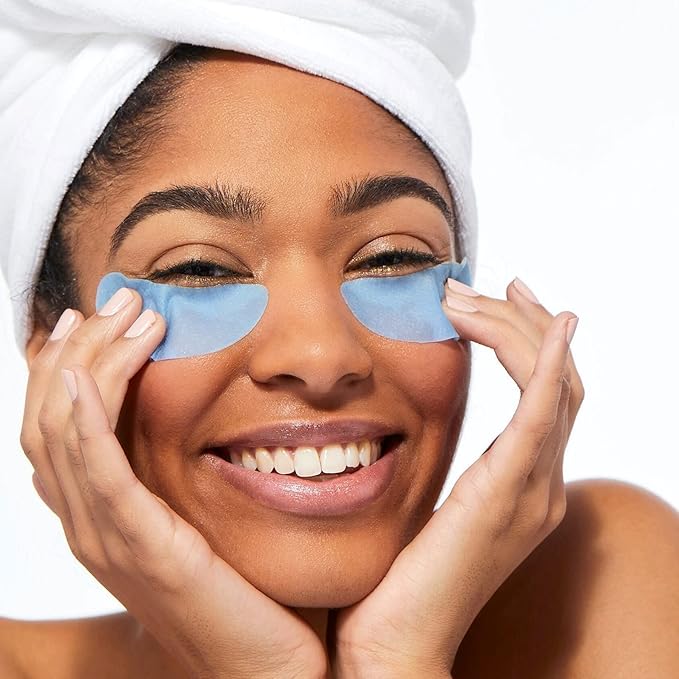 Pacifica Beauty, Eye Bright Vitamin C Spot Serum Mask, Under Eye Patches, Brightening, Moisturizing, Plumping for all Skin Types, Plant-Based, Vegan + Cruelty Free, Blue, 1 Count (Pack of 2)